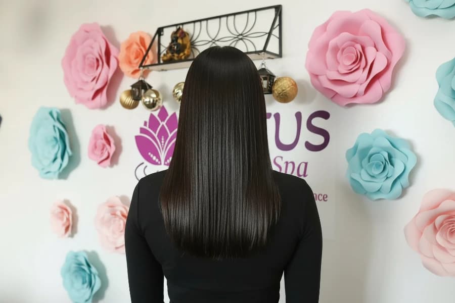 Brazilian blowout treatment before and after Nutley NJ