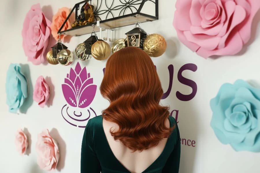 Event styling blowout with glamorous Hollywood waves