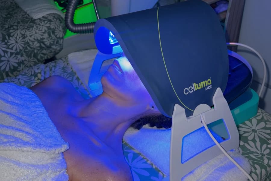 Celluma LED facial therapy with FDA-cleared technology