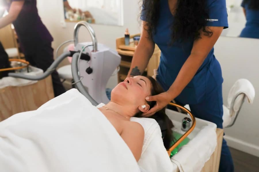 Lotus premium head spa treatment with Japanese techniques