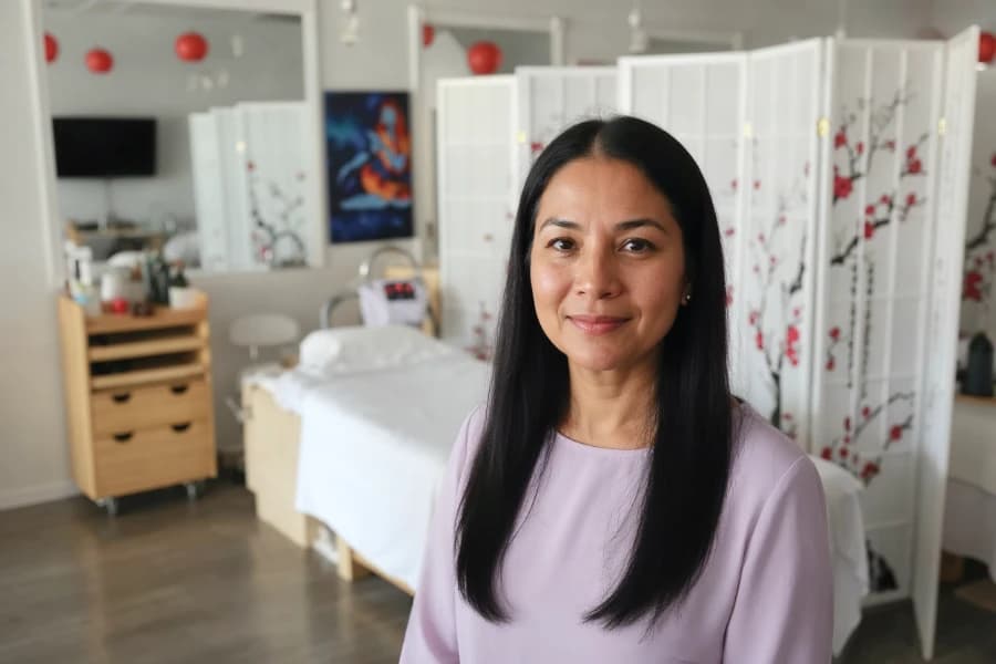 Facial waxing service